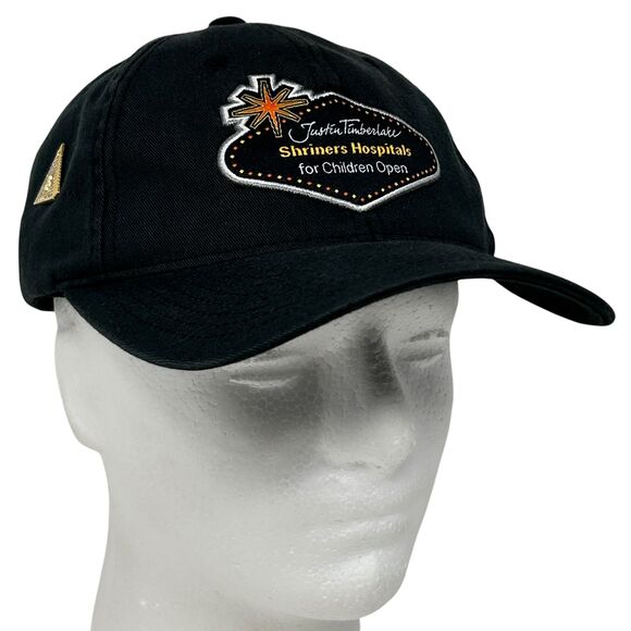 Justin Timberlake Golf Tournament Hat Baseball Cap FlexFit L-XL Shriners Black - Picture 1 of 10